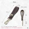 Belt Strap for Smart Key Case Leather Car Bike Red [Leather Chaya] (Leather Thread White)