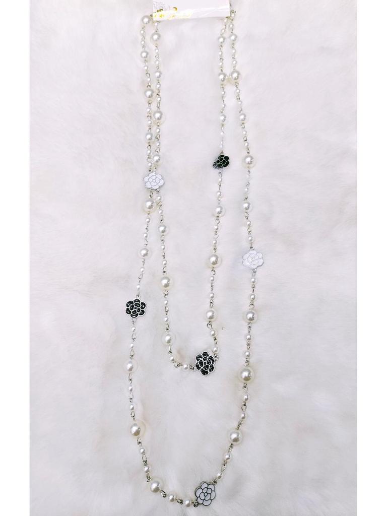 Корейское жемчужное ожерелье: Роскошная длинная цепочка для свитера для осени/зимы