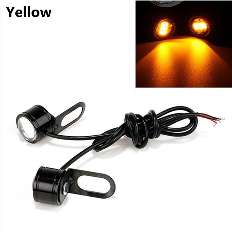 2 шт./пара 12 В мотоциклетный орлиный глаз вспышка для мотоцикла светодиодные стробоскопы предупреждение тормозной алюминиевый корпус лампа прожектор