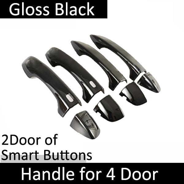 Для Volkswagen VW Touran MK2 5T 2015 2016 2017 2018 2022 глянцевая черная дверная ручка наклейки автомобиля