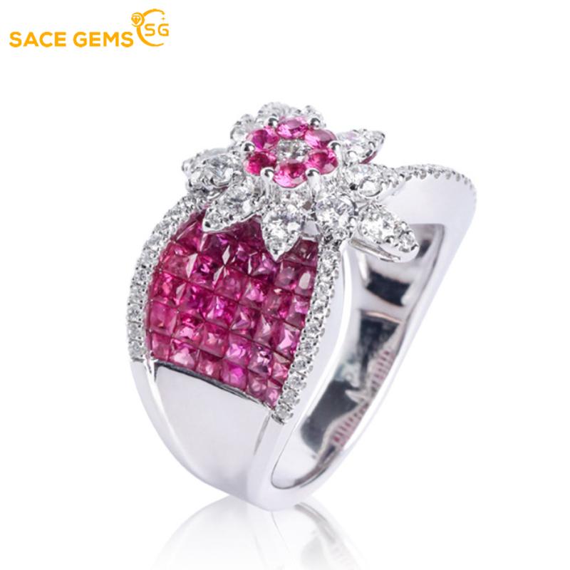 Sace Gems Классическое кольцо из медного сплава с цирконом, женские ювелирные изделия, свадебный подарок для вечеринки
