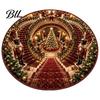 Anti Skid Bathroom Mat Christmas 3D Illusion Rug, Black Hole Vortex Visual Effect Mat, Non-Slip Unique Design Holiday Door Machine Washable