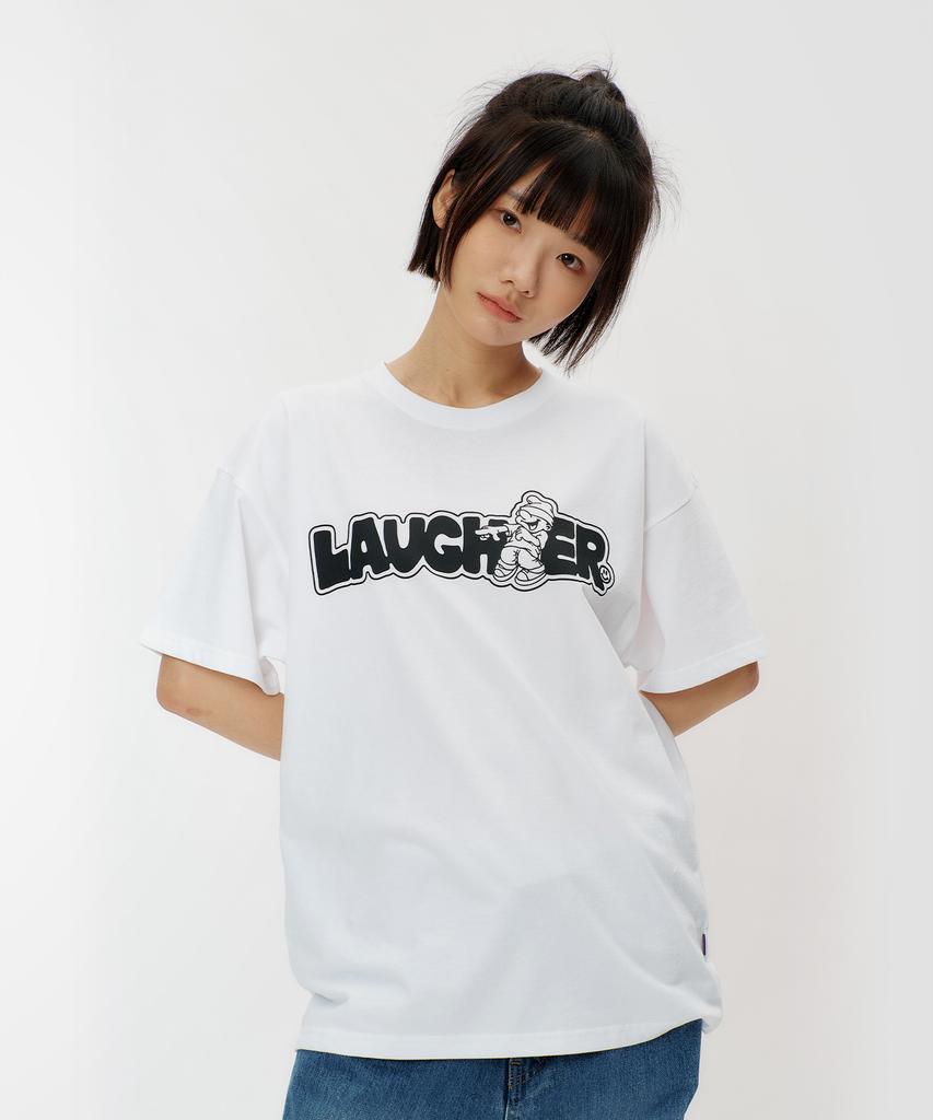 Футболка с логотипом LAUGHER - Белая