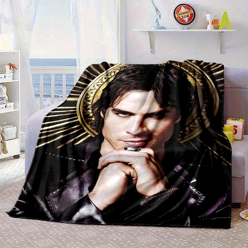 Vampire movies Blanket Flannel Blanket for bed, sofa, Camping, Hiking, Picnic Essentials, gift for family Fan gifts