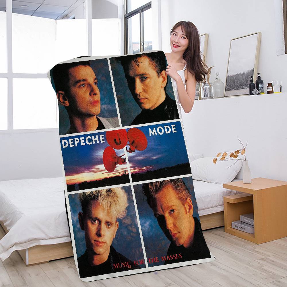 Звезда-вокалист Depeche Mode Микрофибра Пляжное полотенце Впитывающее Быстросохнущее Мягкое Йога Плавание Курорт Альпинизм Полотенце