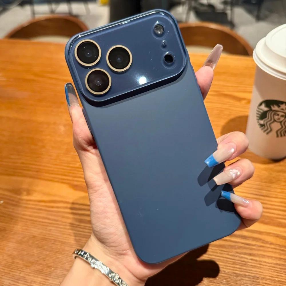 Роскошный противоударный чехол для телефона с матовым покрытием, приятный на ощупь, для iPhone 17 16 15 14 Plus 13 12 Pro Max 17Pro Air, защитная крышка для объектива камеры