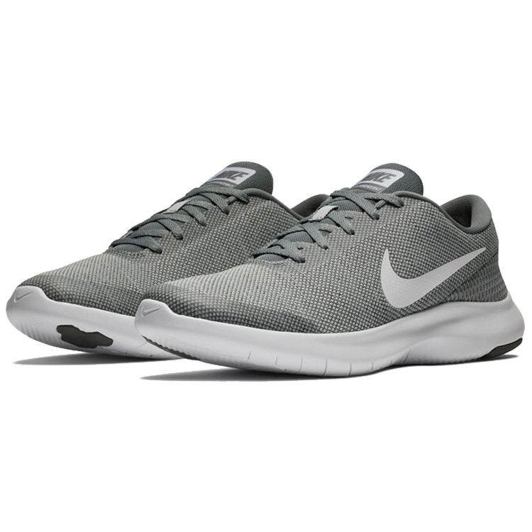 Nike Кроссовки мужские Nike Flex Experience RN 7 Серый Волк Белый Бело-Серо-Холодный 908985-010