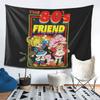 Rainbow Brite  The 80s Friend For Christmas Tapestry Wall Hanging Aesthetic Home Decoration Tapestries for Living Room Bedroom