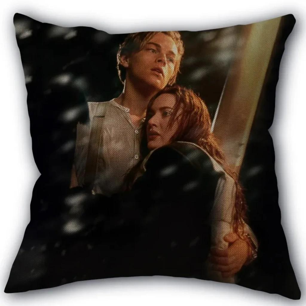 Новая наволочка на заказ с изображением Титаника из хлопчатобумажной ткани, квадратная наволочка на молнии 45X45 см, декоративная наволочка для свадебной подушки