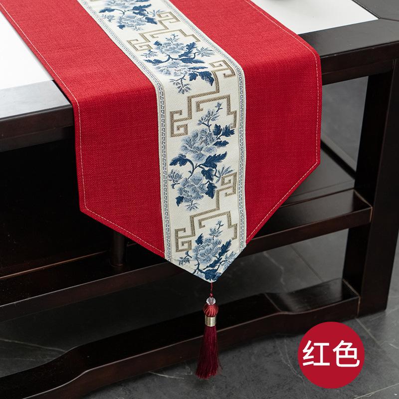 Table Flag Zen Waterproof Tea Party Tea Table Fabric Light Luxury High-End Coffee Table Tablecloth Tea Table Mat