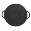 Korean Grill Pan 14.2in Nonstick Round BBQ Griddle Korean Barbecue Plate for Indoor Outdoor