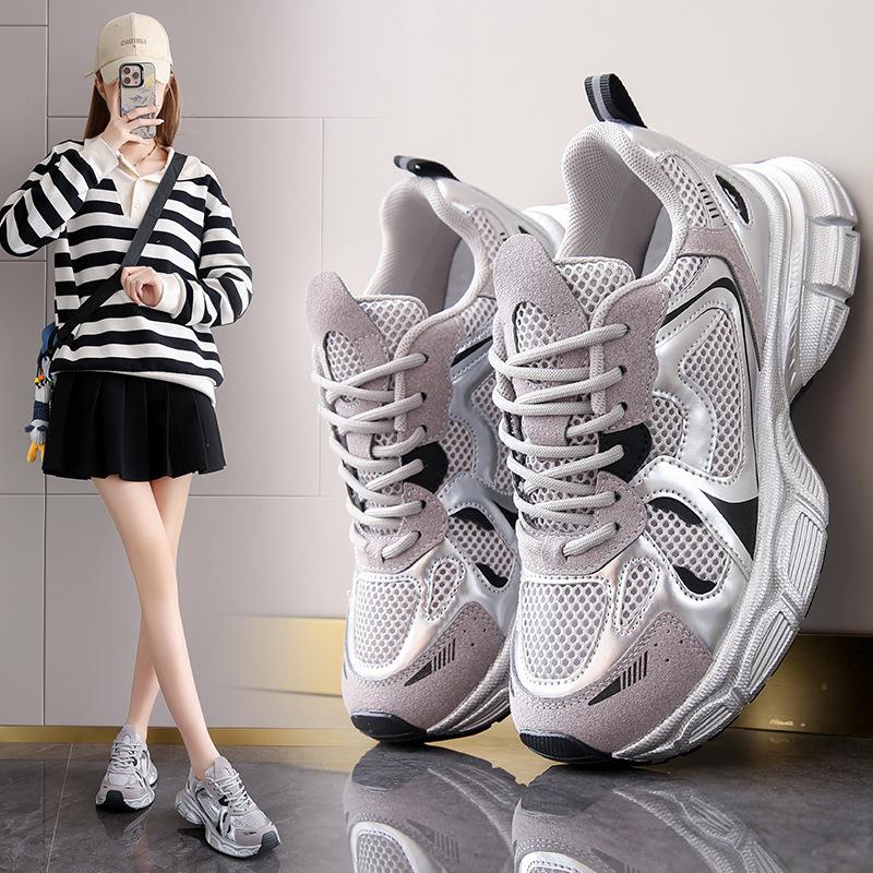 Ins Korean Version of the New Dad Shoes Women's Spring Student Sports Running Shoes Casual Shoes Platform Height Increase BL703