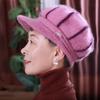 Утолщенная вязаная шапка, теплая шапка-боннет, повседневная шапка-бини для женщин среднего возраста