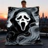 1 шт. Плед Ghostface для улицы, очень мягкий, теплый, универсальный и простой в уходе, для кемпинга и