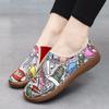 Модные принты, цветные мокасины, женская обувь на плоской подошве, роскошная элегантная женская дизайнерская обувь, брендовые женские туфли без застежек, летняя обувь