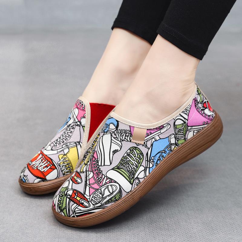 Модные принты, цветные мокасины, женская обувь на плоской подошве, роскошная элегантная женская дизайнерская обувь, брендовые женские туфли без застежек, летняя обувь
