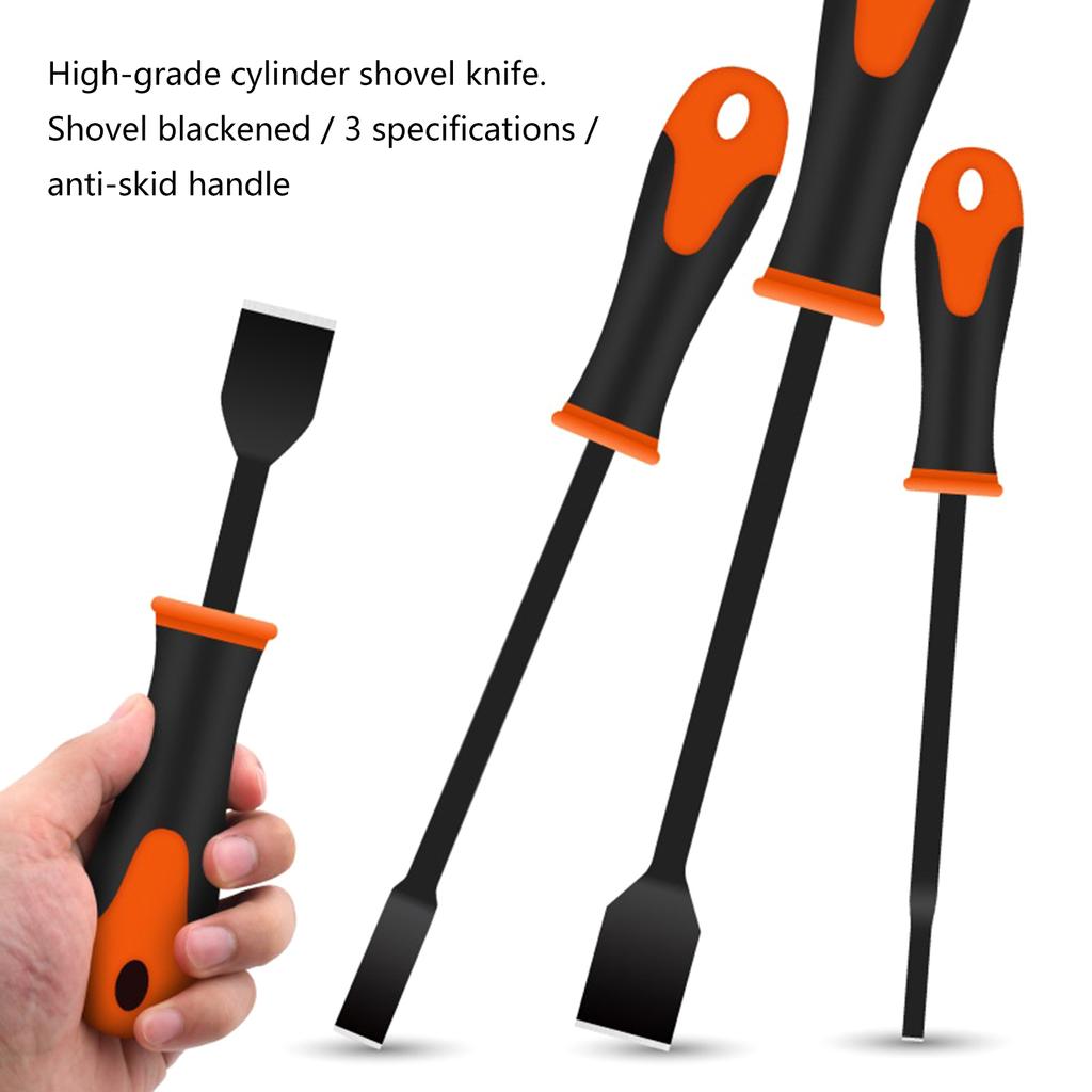 Скребок для прокладок для автомобильного и домашнего использования, черненое покрытие, сталь CR-V, инструмент для ремонта двигателя для удаления стойких загрязнений