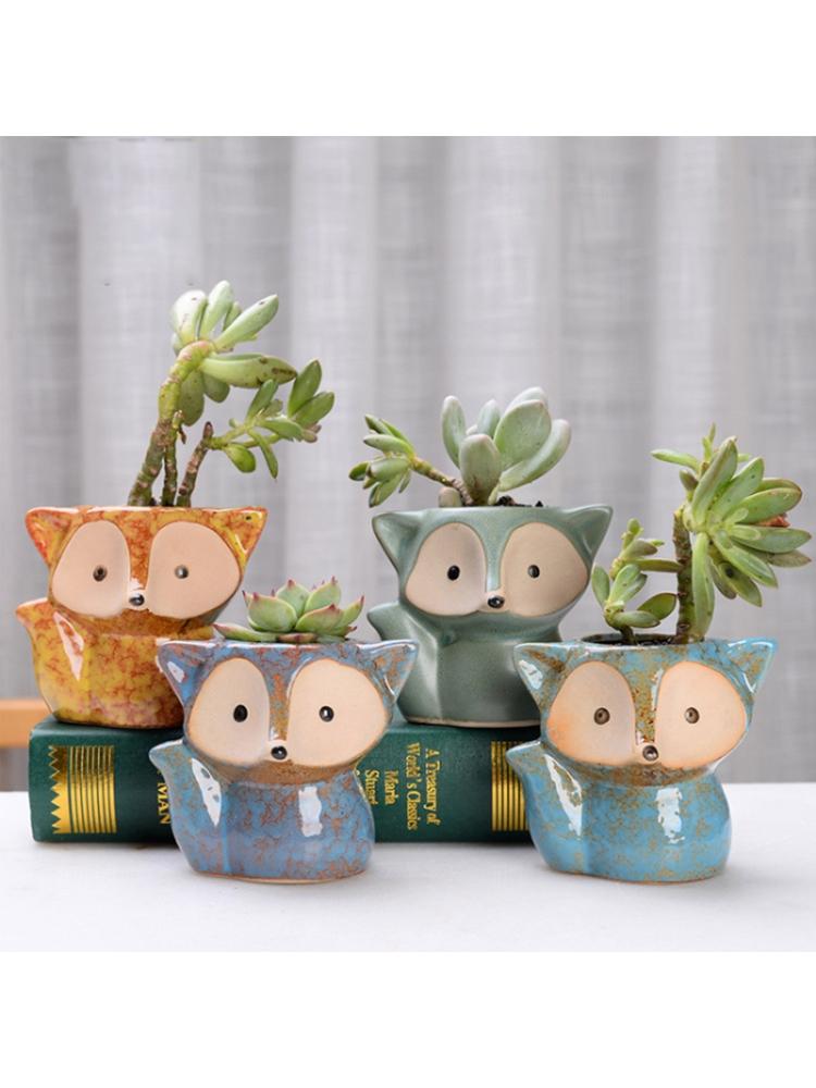 3D Animal Flowerpot UV Epoxy Mold  Vase Concrete Plaster Resin Silicone Mould
