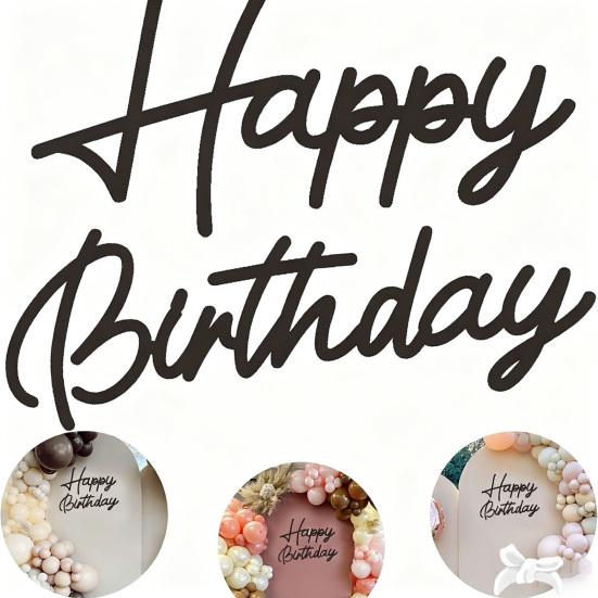 С Днем Рождения Деревянная Табличка Многоразовая Табличка с Буквами С Днем Рождения для Арки из Воздушных Шаров, Фона для Стены, Фотореквизит