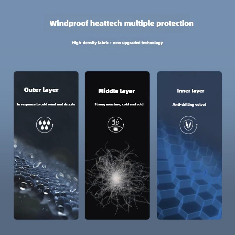 Middle-aged and Elderly Men's Down Jacket Mid-length Thick Warm Men's High-end Down Jacket