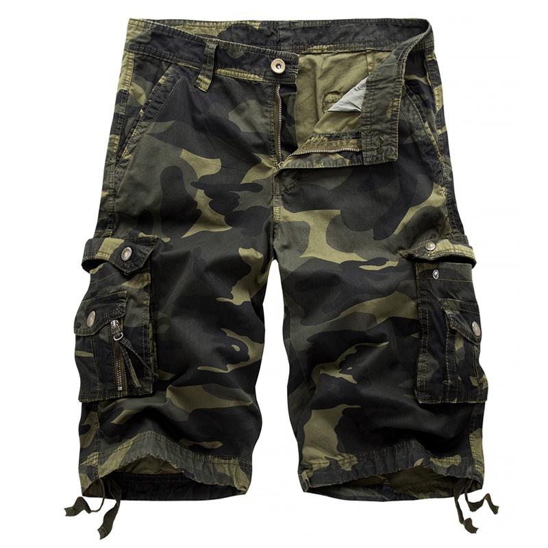 JAYSCE Mens Fashion Cargo Shorts 100%Cotton Casual Summer Work Sprots Pants Classic Short