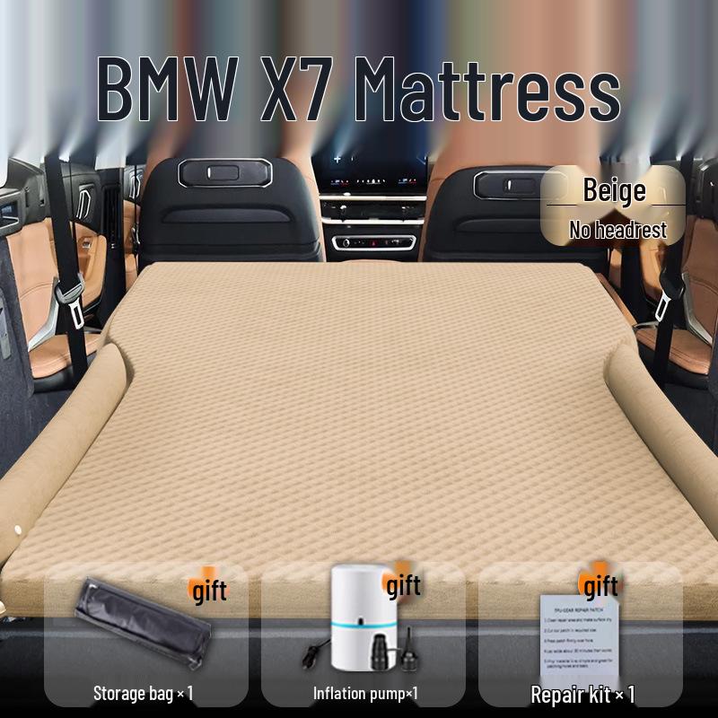 BMW X7 Car Bed: Inflatable Rear Seat Mattress & Trunk Sleeping Pad