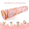 Креативный печатный туннель для кошек Складной туннель для кошек Дышащие интерактивные игрушки для домашних животных Товары для упражнений для котят Игрушки для котят