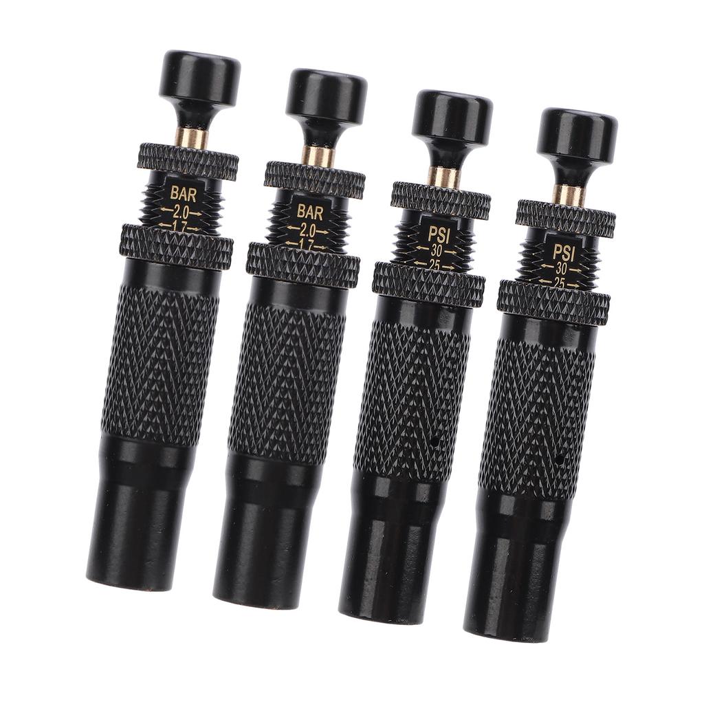 Комплект из 4 клапанов для спуска воздуха в шинах, регулируемый автоматический стопор, диапазон от 10 до 30 фунтов на кв. дюйм, навинчивающийся инструмент для спуска воздуха в шинах