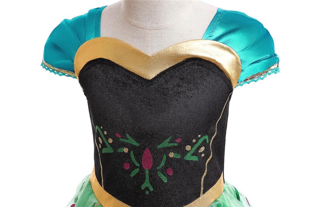 Dressy Daisy Toddler Anna Princess Coronation Snow Queen Dress with Halloween Sizes Years Old Girls' Costume, Cosplay, Skirt, Costume, 2-3