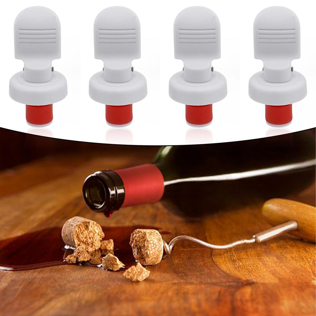 Wine Bottle Stopper Hand Press Seal Cap Beers Cork Plug Lid for Bar Kitchen