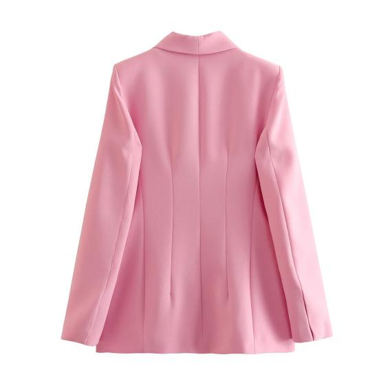 2 шт./компл. женский офисный наряд с лацканами, длинный рукав, одна пуговица, пиджак, высокая талия, длинные брюки, комплект деловой рабочей одежды