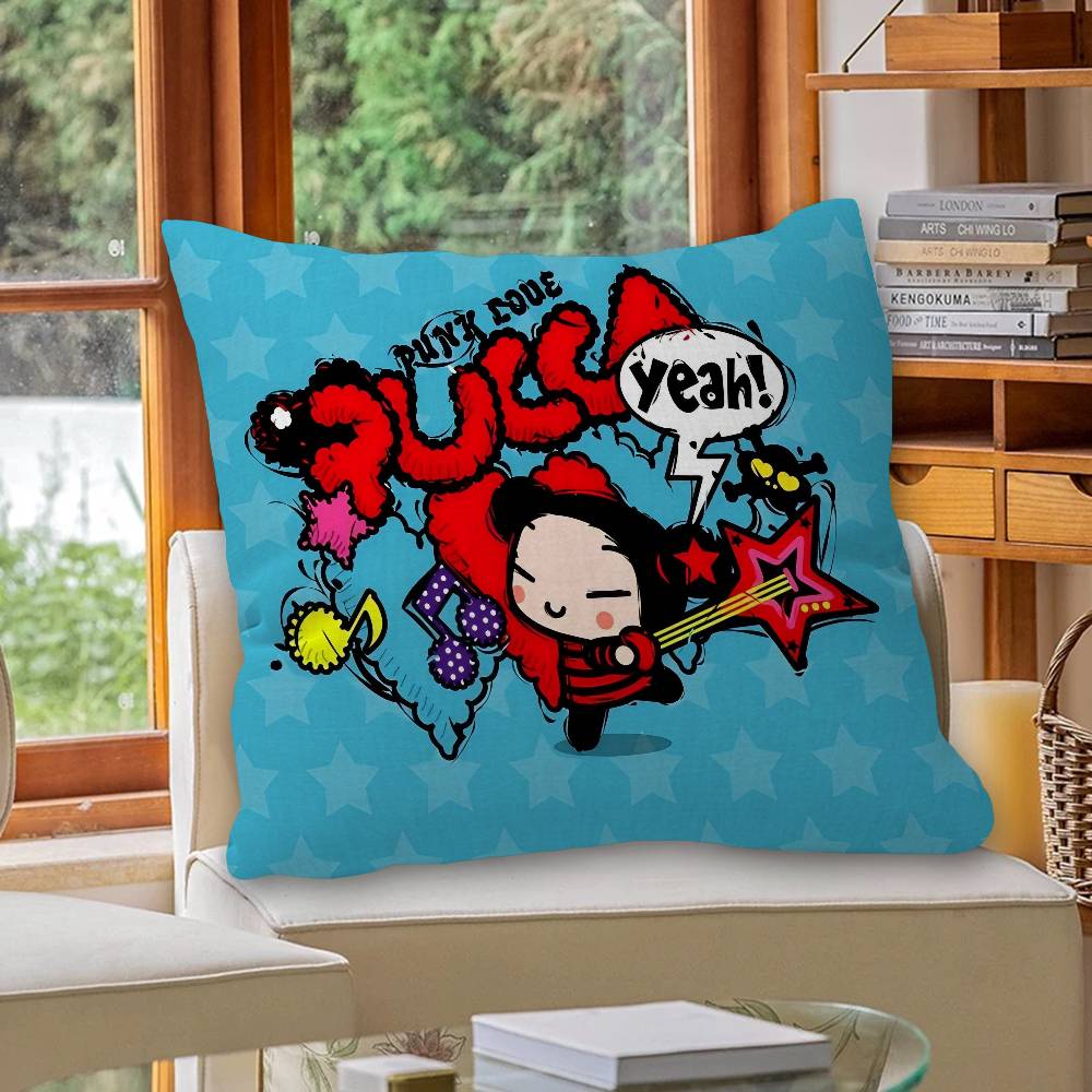 Маленькая мультяшная наволочка P-Pucca Подушка Декоративная подушка для дивана Домашний декор Наволочка