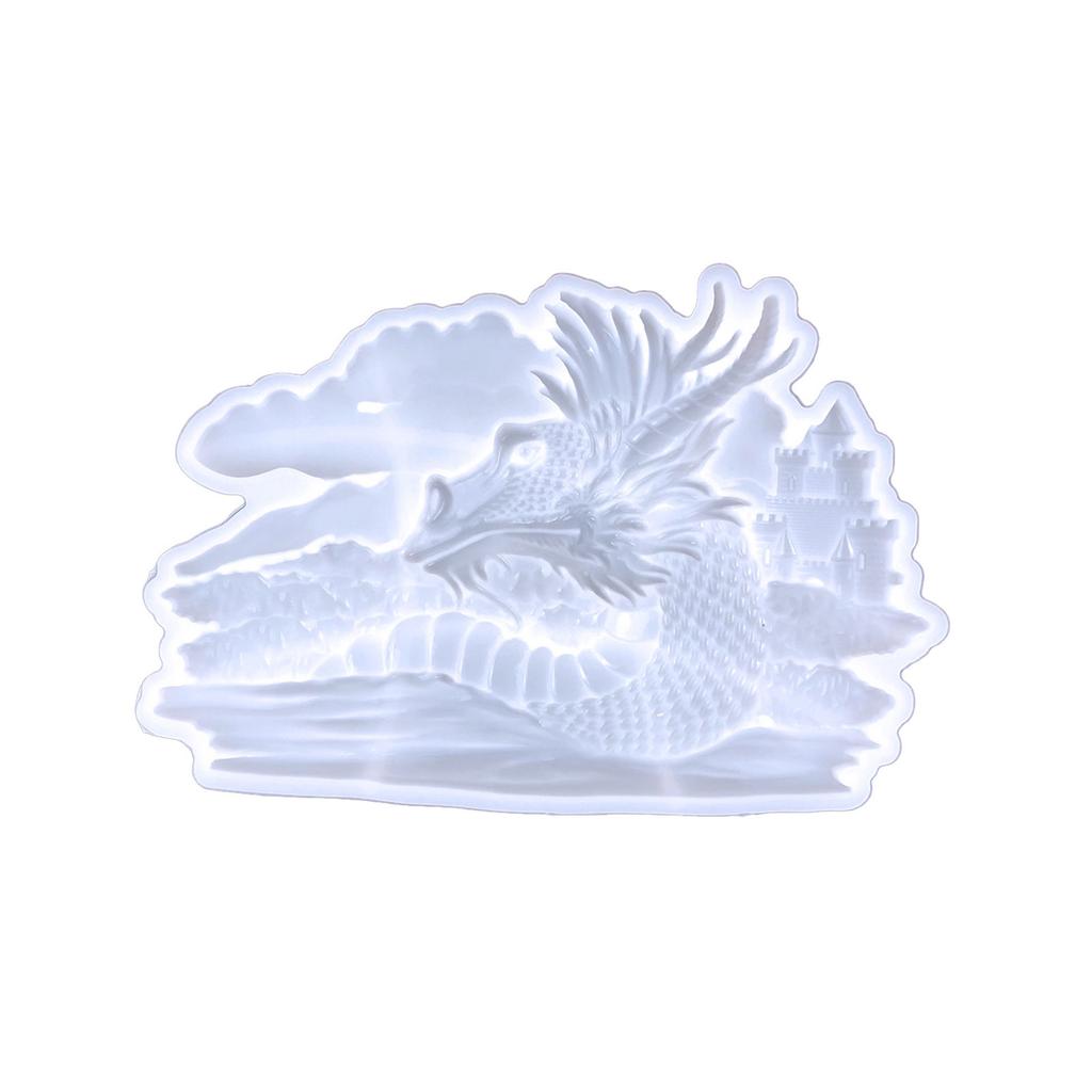 Сделай сам Форма для настенного подвеса в виде дракона Скандинавские украшения Силиконовая форма Трехмерный подвес для гостиной Форма для смолы