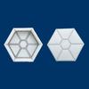 1Pcs Hexagonal Paving Brick Mould Plastic Walkway Brick Mold  For Lawn Patio Yard Garden
