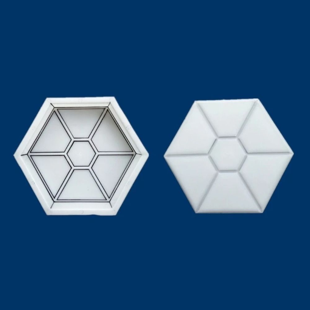 1Pcs Hexagonal Paving Brick Mould Plastic Walkway Brick Mold For Lawn Patio Yard Garden