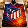 Flannel BlanketAtletico Madrid Warm Soft Throw Blanket for Indoor Sofa Bed Living Room Use