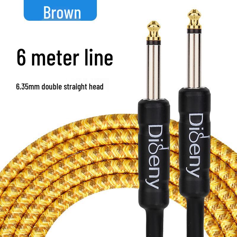 Noise-Cancelling 6.5mm Guitar Patch Cable - 3m/10m for Electric/Bass/Acoustic Amplifiers