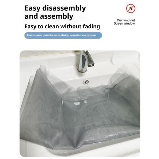 Набор для замены оконной сетки Защита от комаров Дизайн с крепежной лентой Легко установить Универсальный размер Сетка для окон своими руками с регулировкой