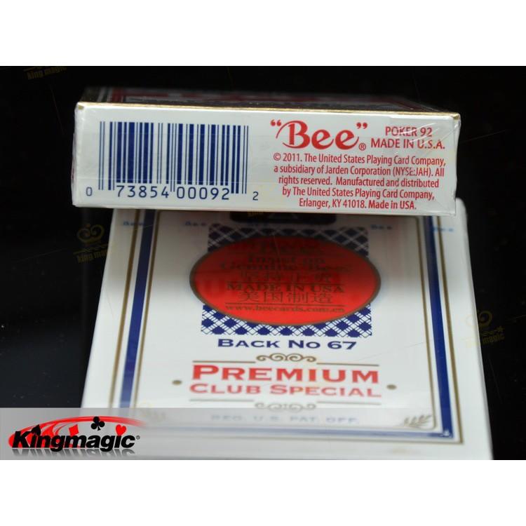 Игральные карты «Пчела» № 92 Клубная специальная колода Коллекция USPCC Покерные карточные игры Mgaic Tricks
