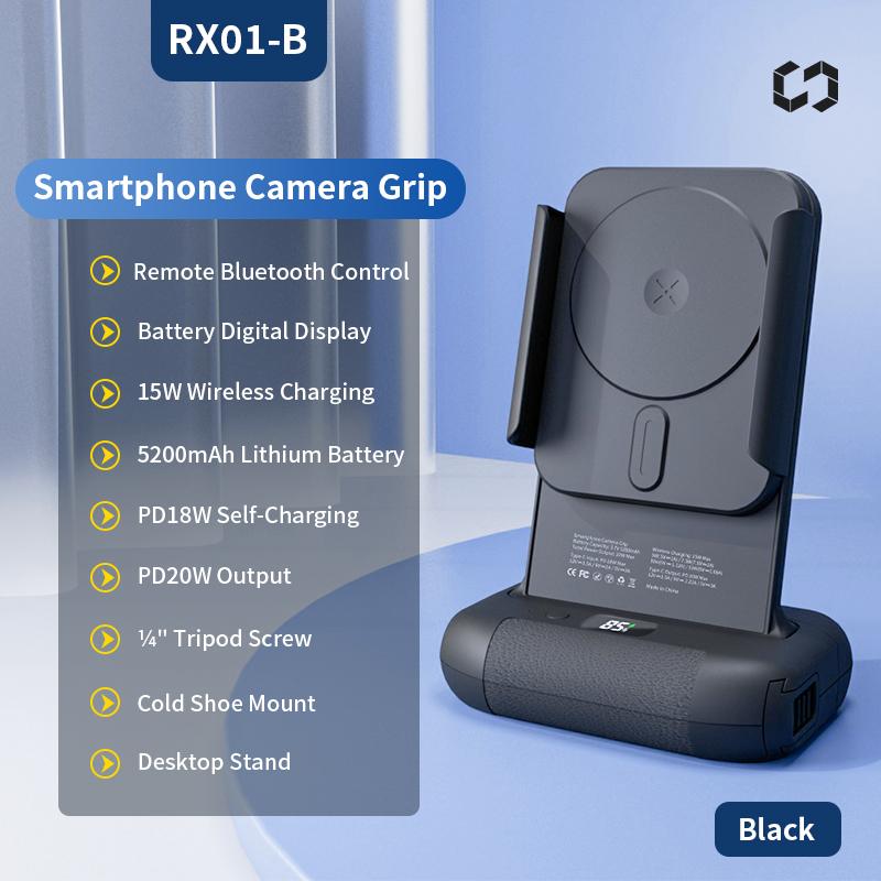 Модернизированная ручка-кнопка для спуска затвора камеры смартфона Bluetooth Ручка для селфи Стабилизатор фотокамеры с заполняющим светом Беспроводная зарядка