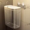 Storage Box with Lid for Bathing Clothes Storage Basket for Household Bathroom Transparent Large Wall Hanging Basket for Dirty Clothes Laundry Basket