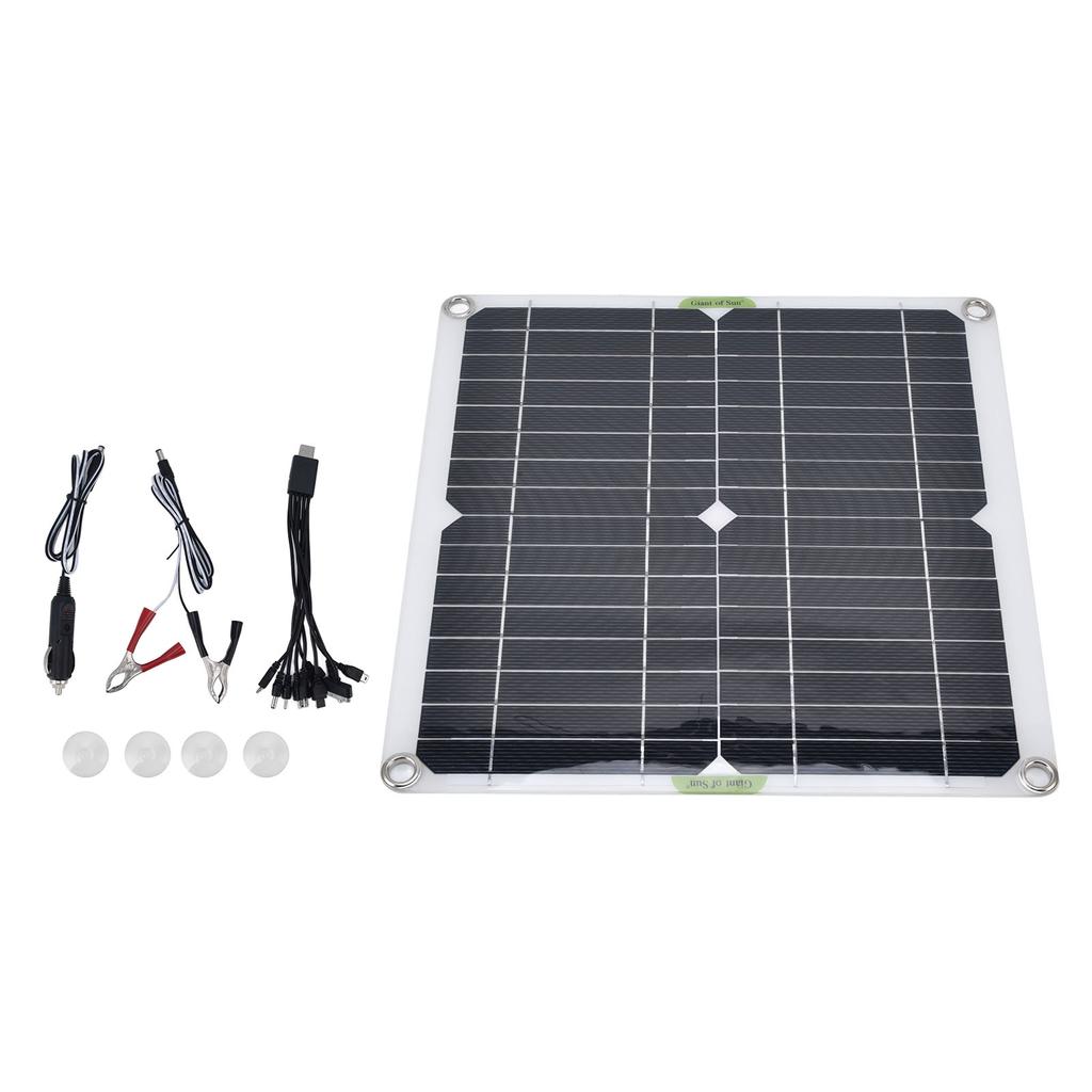 Портативная солнечная панель 200 Вт 5 В Водонепроницаемая Легкая Тонкий дизайн Зарядная плата для дома Автомобиля Корабля