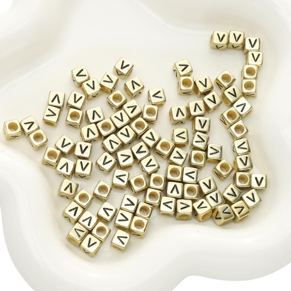 Бусины ручной работы Акриловые бусины с буквами алфавита Квадратные бусины Плоские бусины Круглые бусины Украшения ручной работы своими руками Аксессуары для браслетов Разделительные бусины Ручная нить бусины