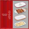 Melamine Imitation Porcelain Rectangular Serving Plates (Set of 10)
