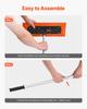 VEVOR Snow Roof Rake, 1.2m Long Reach Car Roof Snow Scraper, 45cm Foam Blade for No Scratches, Non-Slip Handle