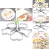 Durable Stainless Steel Egg Mold Set With Heart Star Shapes For Perfect Fried Eggs And Rice Cakes