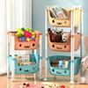 3 Layer Toy Storage Trolley Bookshelf Snack Rack For Kid Storage Organizer Bathroom Accessories Closet Organizer Kitchen Storage