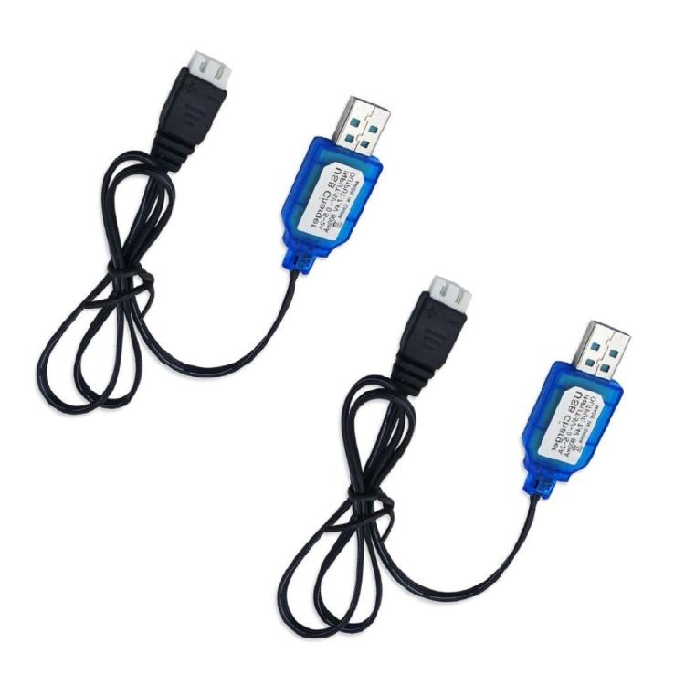 USB-кабель для зарядки с разъемами SM2.0 2P для NiMH NiCD аккумуляторов 7,2 В 250 мА с LED-индикатором и безопасной зарядкой