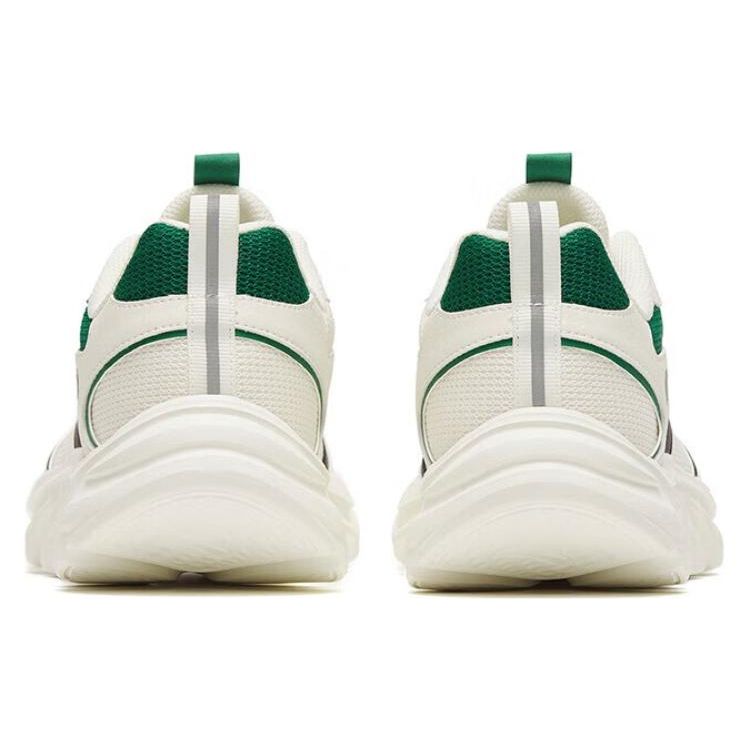 Anta Простые удобные амортизирующие нескользящие износостойкие дышащие легкие низкие кроссовки для бега мужские кроссовки цвета слоновой кости и белого цвета 112245575-1