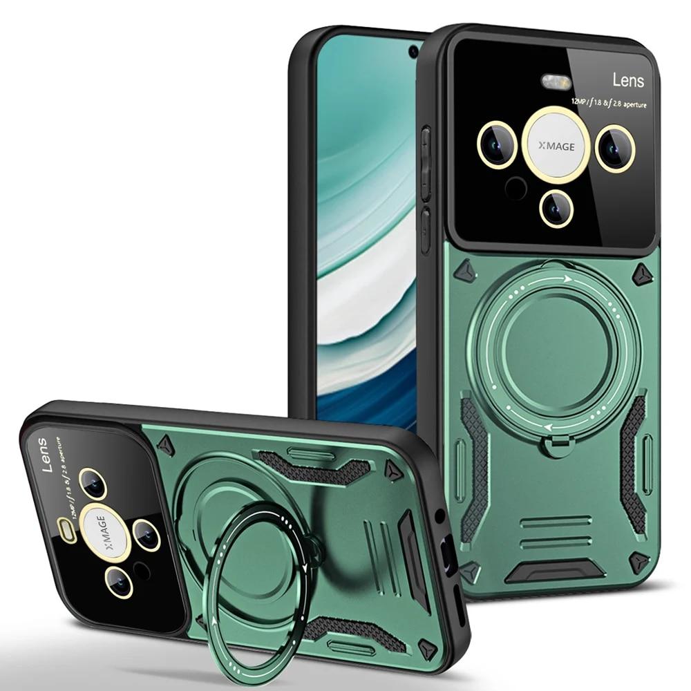 KEYSION Противоударный чехол для Huawei Mate 60 Pro + P60 Pro Nova 10 SE, защитный чехол для камеры с кольцом и подставкой, чехол для телефона Honor 90 X8A X7A